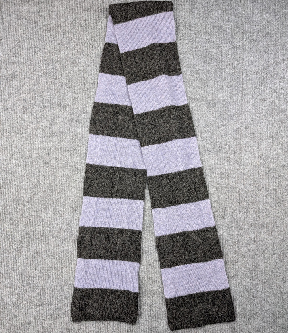 Vintage Gap Lambswool Scarf Rectangle Long Color Block Stripe Y2K Gothic Lolita